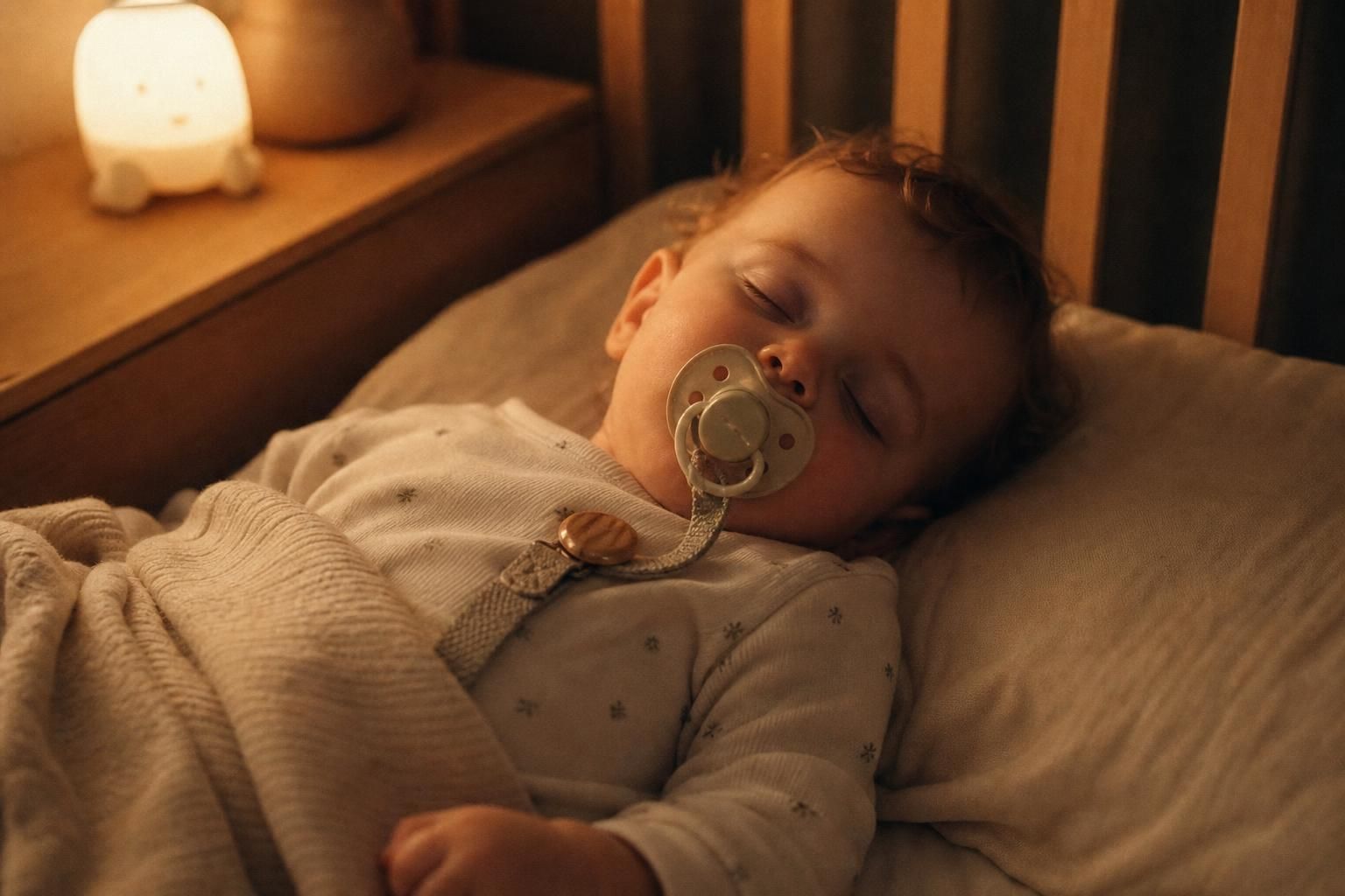 découvrez une astuce efficace pour éviter que la tétine ne tombe la nuit et profitez enfin de nuits paisibles et sereines.
