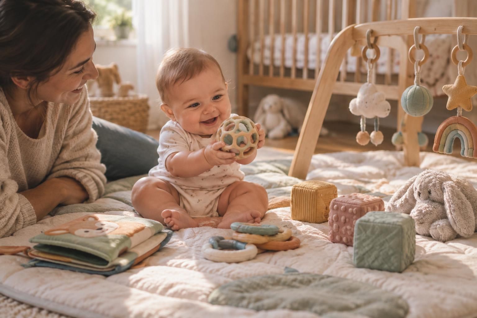 découvrez les meilleurs jouets d’éveil pour bébé de 0 à 12 mois : des idées adaptées à chaque étape pour stimuler ses sens, sa motricité et sa curiosité.