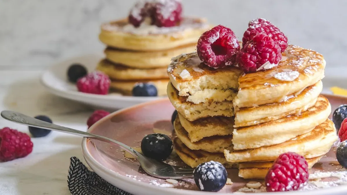 pancakes au lait de coco — Pancakes au lait de coco : la recette sans repos