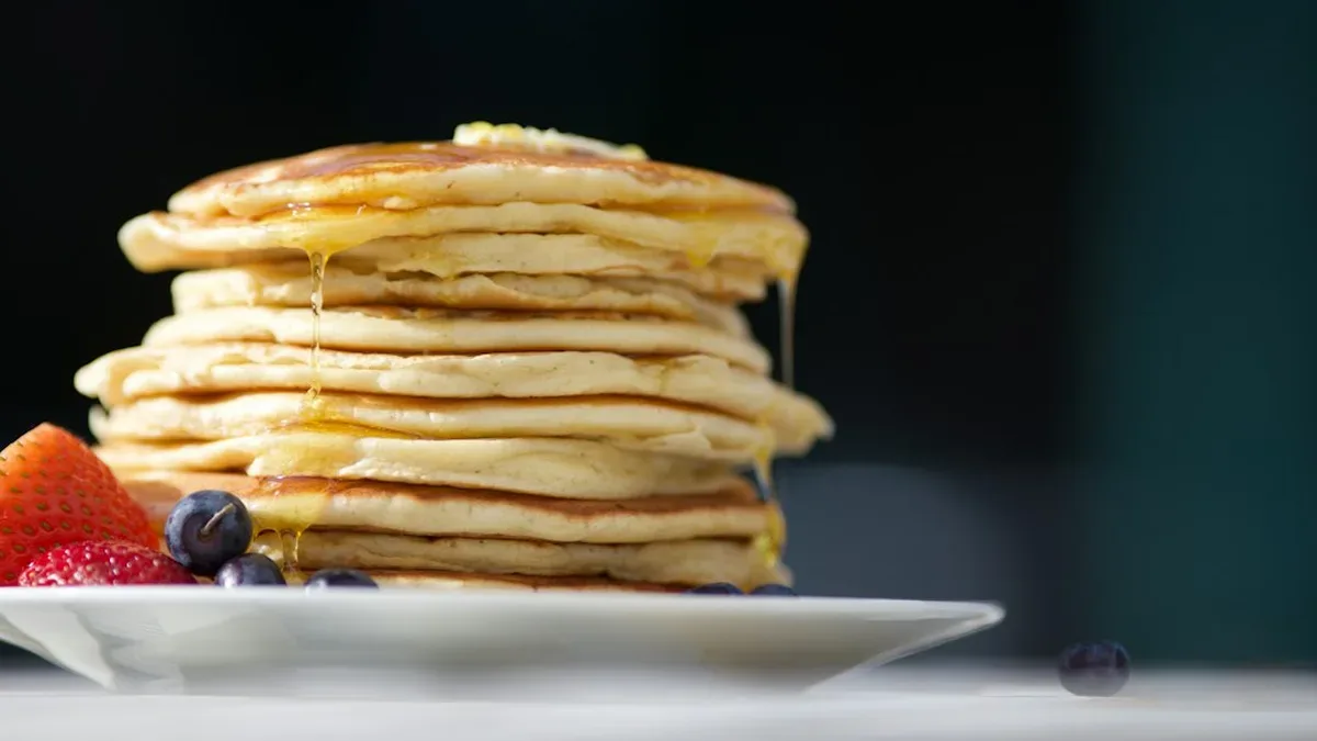 recette pancakes alleges — Recette pancakes allégés : sucre, matière grasse et cuisson